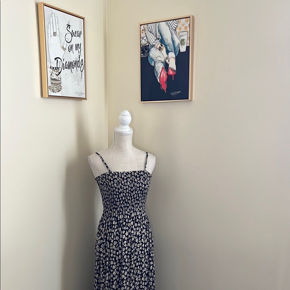 🆕 Angie Floral Black and White Dress